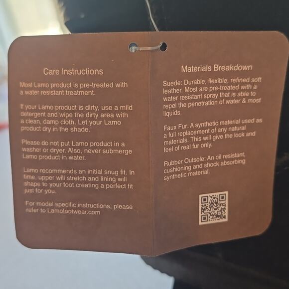 AS Lamo Audrey Short Boots NWT Size 11 Toddler Girl Black Snow Winter Ribbon Bow - Picture 7 of 7